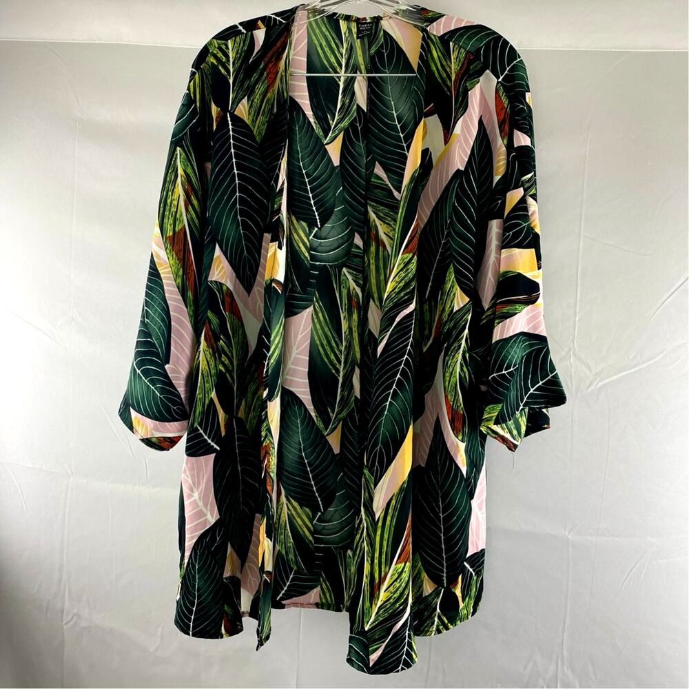 Emery Rose Garden Floral Kimono Shawl, Size: XL :31” Height 29”